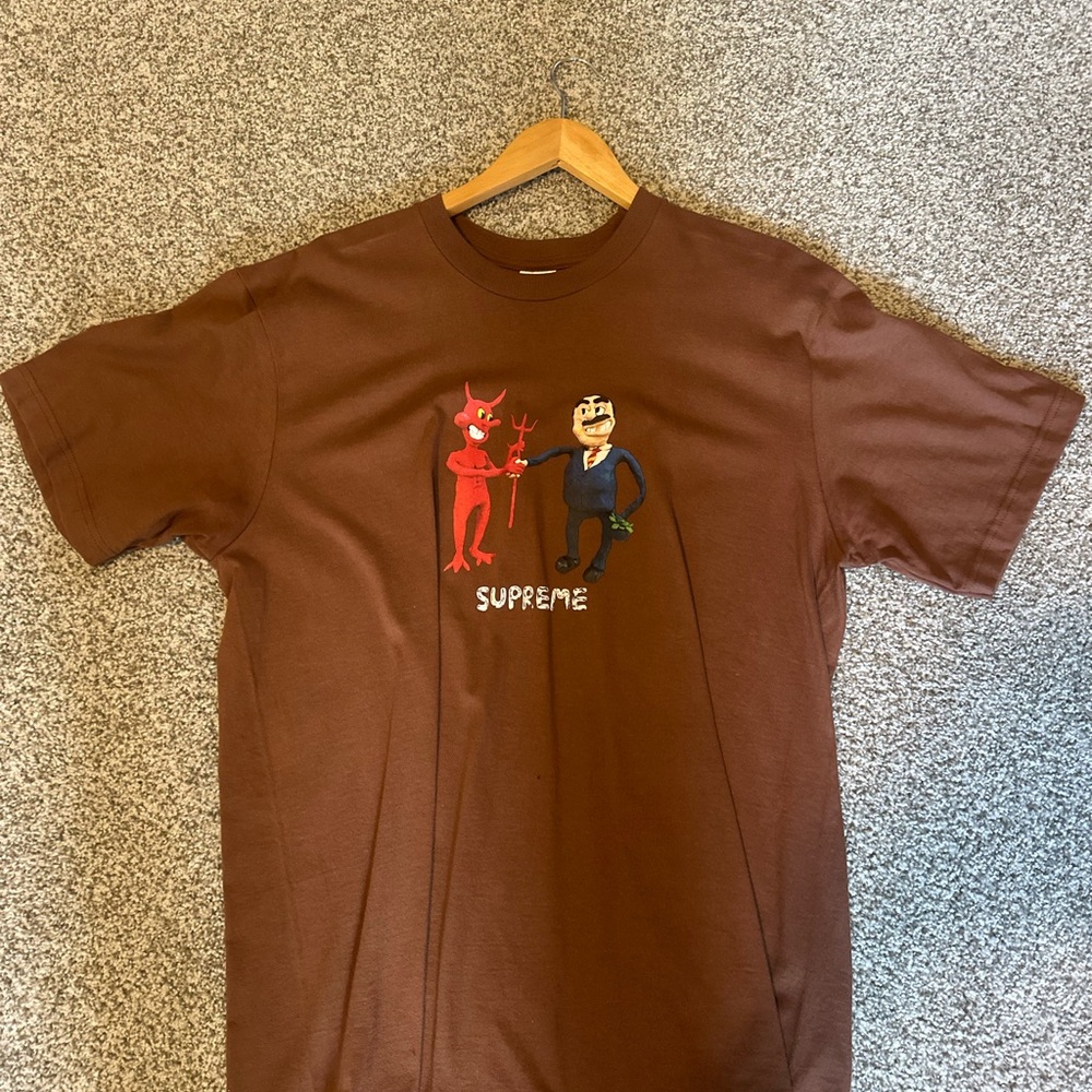 Supreme Brown Cartoon Graphic Tee